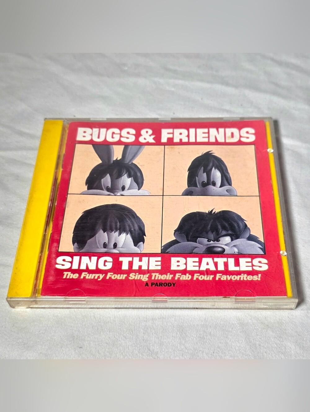 Bugs Bunny sings Beatles Hits CD 90s vintage rare Daffy Duck Taz Devil Elmer Fud